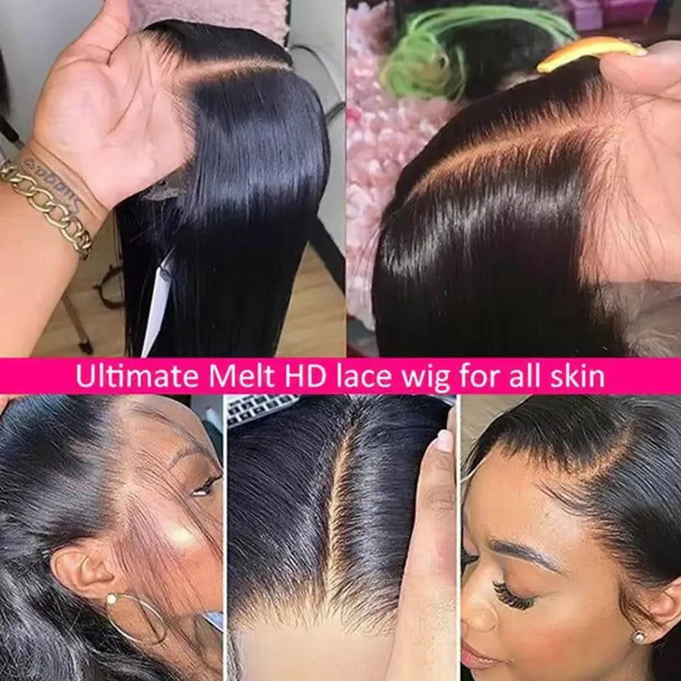 Brazilian Body Wave Transparent Human Hair Wig 13*5*2 Lace Wig Human Hair Wigs Sleek On Sale Clearance Lace Front Wig For Women