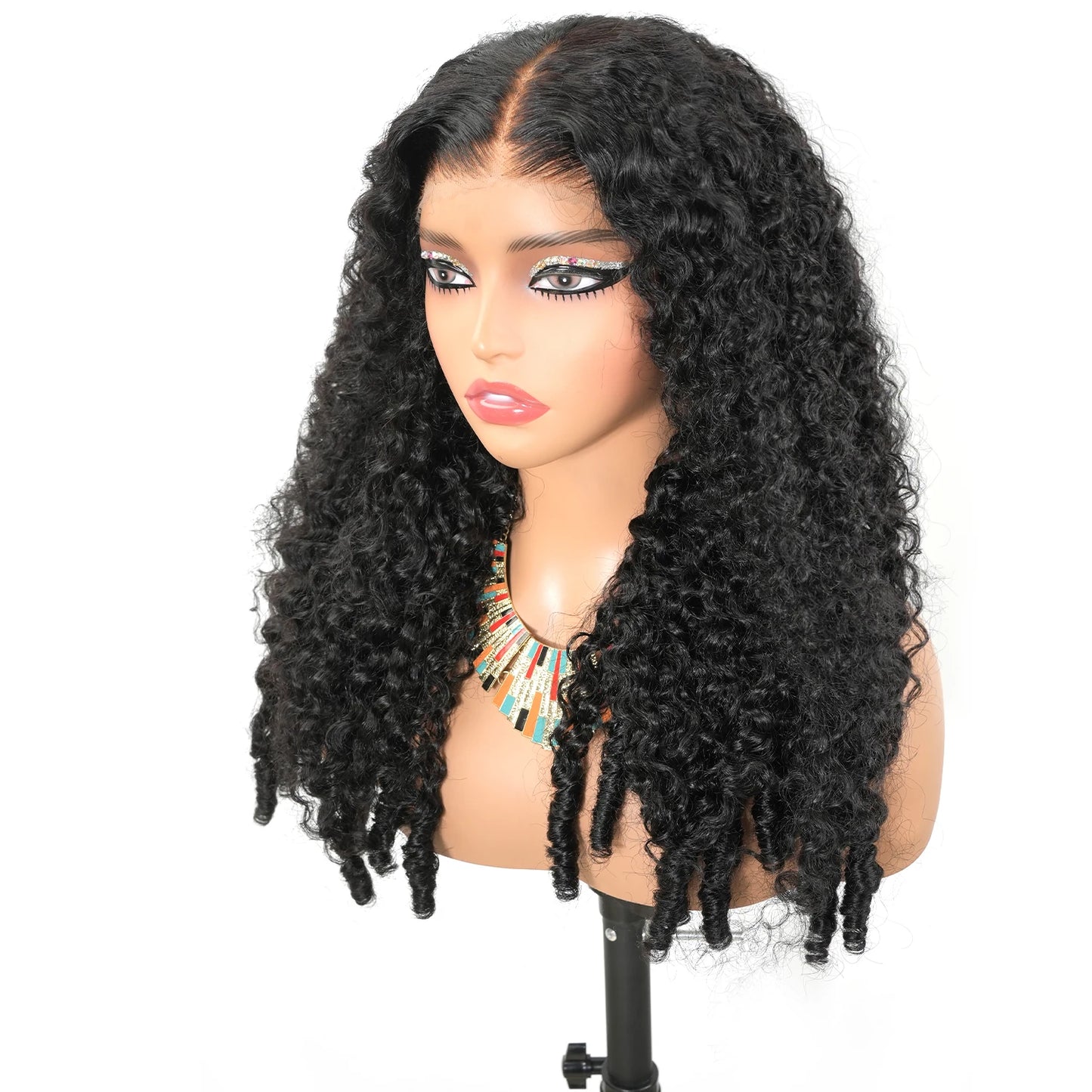 Burmese Curly 13x6 Hd Lace Front  Human Hair Hair Wig 200 Density 13x4 7x6 Lace Full Frontal Hair Wigs 30 36 46 Inches