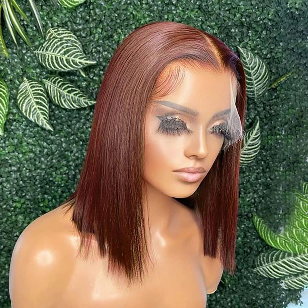 Multiple Remy Straight Natural Wig 13x4 Lace Front Human Hair Wig Transparent Lace Frontal Wigs Short Bob Wig