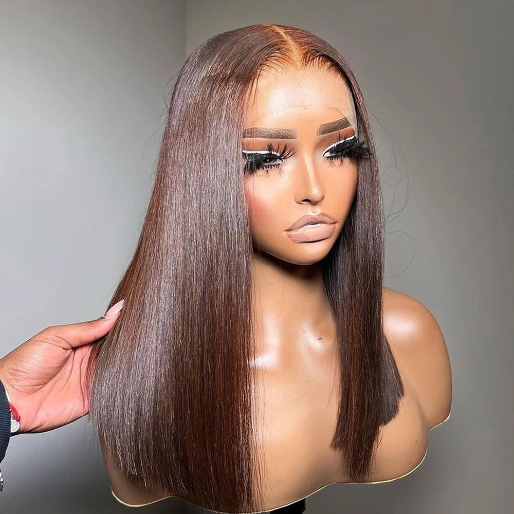 Multiple Remy Straight Natural Wig 13x4 Lace Front Human Hair Wig Transparent Lace Frontal Wigs Short Bob Wig