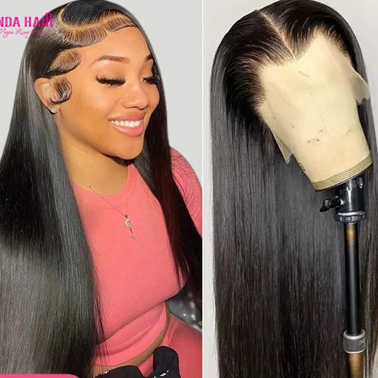 Bone Straight Human Hair Wigs 220% 13x4/6 Lace Front Wigs 5x5 Human Hair Lace Closure Wigs HD Lace Frontal Wig 32 30 inch