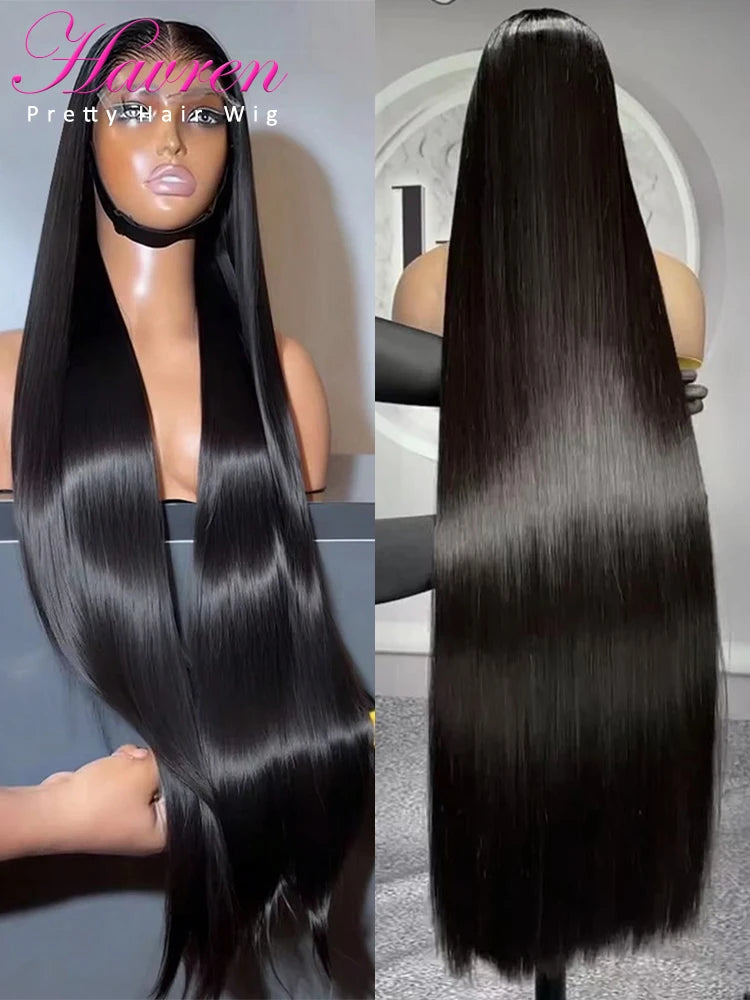 Straight Human Hair Wigs 40 Inches 13x4 13x6 HD Lace Frontal Straight Hair 4x4 5x5 Glueless Wig Human Ready To Wear Pre Cut Wigs
