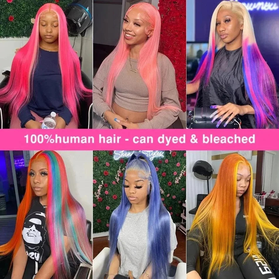 Human Hair Lace Frontal Wig Brazilian Hair Wigs 250 Density Human Hair Wigs Blonde 613 Lace Front Wigs 13x6 Straight