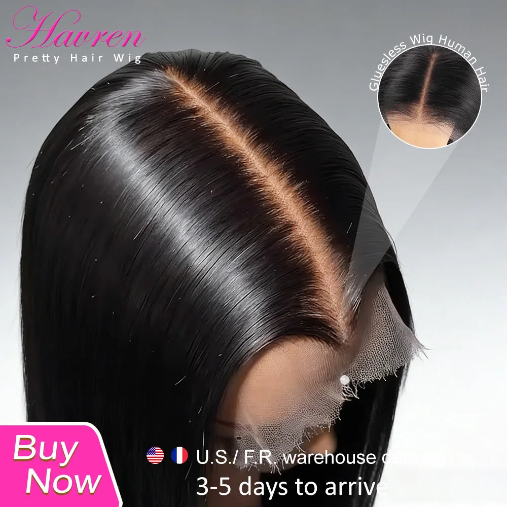 Straight Human Hair Wigs 40 Inches 13x4 13x6 HD Lace Frontal Straight Hair 4x4 5x5 Glueless Wig Human Ready To Wear Pre Cut Wigs