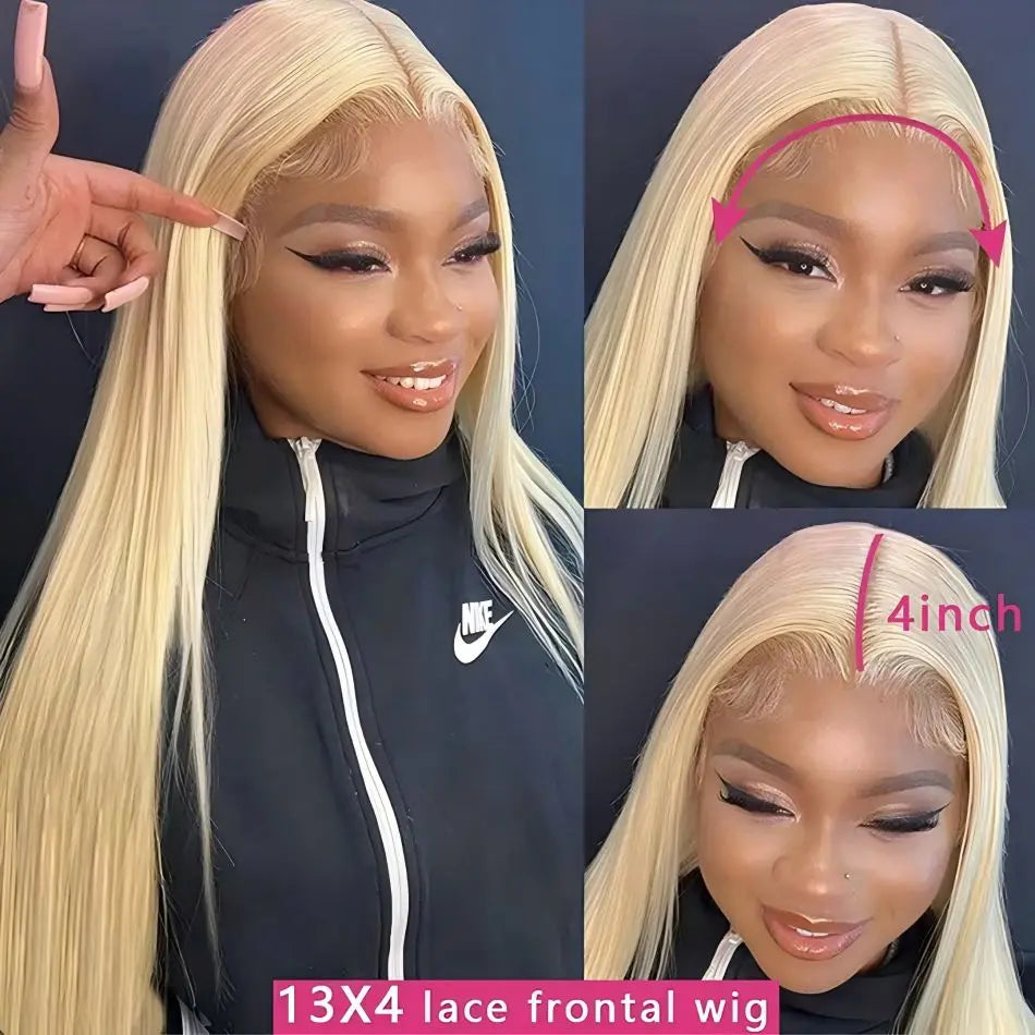 Human Hair Lace Frontal Wig Brazilian Hair Wigs 250 Density Human Hair Wigs Blonde 613 Lace Front Wigs 13x6 Straight