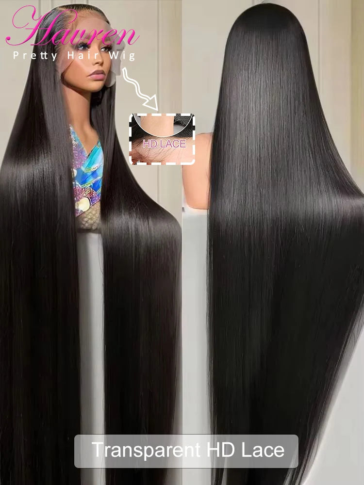 Straight Human Hair Wigs 40 Inches 13x4 13x6 HD Lace Frontal Straight Hair 4x4 5x5 Glueless Wig Human Ready To Wear Pre Cut Wigs