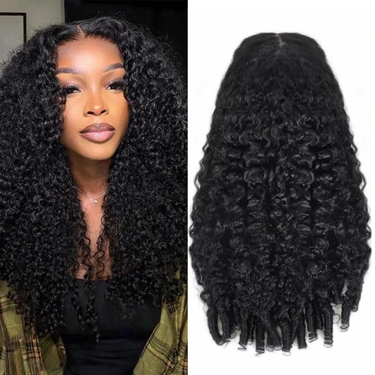 Burmese Curly 13x6 Hd Lace Front  Human Hair Hair Wig 200 Density 13x4 7x6 Lace Full Frontal Hair Wigs 30 36 46 Inches